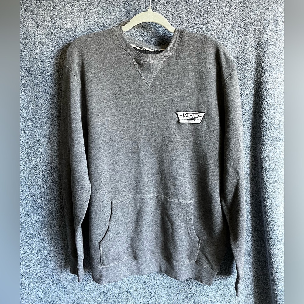 Vans Lightweight Grey Crewneck Men's Size Large